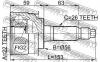FEBEST 0510009 ШРУС НАРУЖНЫЙ 22x56x26 (KIA SHUMA,II/SEPHIA,II/MENTOR,II/SPECTRA 1997-2004 MAZDA 323 BA 1994-1998 MA