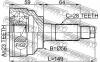 FEBEST 0510018 ШРУС НАРУЖНЫЙ 23x56x28 (MAZDA 626 GE 1991-1997 MAZDA MX-6 GE 1991- MAZDA XEDOS-6 CA 1992-) FEBEST