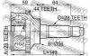 FEBEST 0510018A44 ШРУС НАРУЖНЫЙ 23x56x28 (MAZDA 626 GE 1991-1997 MAZDA MX-6 GE 1991- MAZDA XEDOS-6 CA 1992-) FEBEST