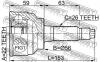 FEBEST 0510024 ШРУС НАРУЖНЫЙ 22x56x26 (MAZDA 323 BA 1994-1998 MAZDA 323F BA 1995- MAZDA MX-3 EC 1993-) FEBEST
