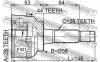 FEBEST 0510034A44 ШРУС НАРУЖНЫЙ 28x56x26 (MAZDA PREMACY CP8 4WD 1999-2005) FEBEST