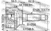 FEBEST 0510041A44 ШРУС НАРУЖНЫЙ 24x56x28 (MAZDA TRIBUTE EP 2001-) FEBEST