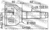 FEBEST 0510042 ШРУС НАРУЖНЫЙ 22x58.6x28 (MAZDA 3 BK 2003-) FEBEST