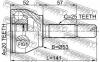 FEBEST 0510DY3 ШРУС НАРУЖНЫЙ 20x53x25 (MAZDA DEMIO DY3/DY5 2002-) FEBEST