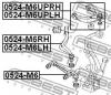 FEBEST 0524-M6RH Рычаг кривой правый