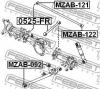 FEBEST 0525FR ТЯГА ЗАДНЯЯ ПРОДОЛЬНАЯ (MAZDA FRIENDEE/FREDA SGL/SGR 1995-) FEBEST