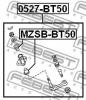 FEBEST 0527-BT50 РЫЧАГ МАЯТНИКОВЫЙ MAZDA BT-50 2006-