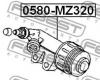 FEBEST 0580-MZ320 Цилиндр сцепления рабочий MAZDA 3 BK 2003-2008