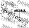 FEBEST 0582BJR СТУПИЦА ЗАДНЯЯ (MAZDA 323 BA 1994-1998 MAZDA 323 BG 1989-1994 MAZDA 323 BJ 1998-2002 MAZDA 323F BA 1