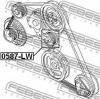FEBEST 0587LW Ролик натяжной (mazda mpv lw 1999-2006)