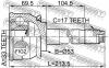 FEBEST 0610007 ШРУС НАРУЖНЫЙ 33x53x17 (ISUZU VEHICROSS UGS25 1997-2000) FEBEST