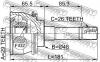 FEBEST 0710011 ШРУС НАРУЖНЫЙ 29x48x26 (SUZUKI VITARA SV420/SV620 1997-2002) FEBEST