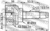 FEBEST 0710017A43 ШРУС НАРУЖНЫЙ 19x49x23 (SUZUKI IGNIS RG413/RG415 2004- SUZUKI SWIFT SF413/SF416 1993-2003 SUZUKI WAG