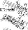 FEBEST 0724WGR Рычаг нижний R/L