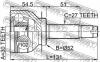 FEBEST 0810B13 ШРУС НАРУЖНЫЙ 30x54x27 (SUBARU LEGACY B13 2003-) FEBEST