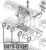 FEBEST 0875-G12F Ремкомплект передн суппорта SUBARU IMPREZA G11 (00-07) 0875-G12F