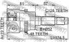 FEBEST 0910012A48 ШРУС НАРУЖНЫЙ 19x52.1x24 (DAIHATSU TERIOS J100/J111 1997- TOYOTA CAMI J100E/J102E/J122E 1999-2005) F