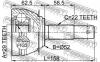 FEBEST 1110006 1110-006_шрус наруж.29x52x22/ Daewoo NEXIA 1500I (G15MF) 1995-