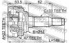 FEBEST 1110J200A47 ШРУС НАРУЖНЫЙ 22X52X33 (CHEVROLET LACETTI/ OPTRA (J