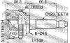 FEBEST 1110M100A40 ШРУС НАРУЖНЫЙ 19x46x23 (CHEVROLET MATIZ/SPARK (M100) 1998-2005 CHEVROLET MATIZ/SPARK (M200) 2005-200