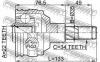 FEBEST 1111NEX ШРУС ВНУТРЕННИЙ 22х35х34 (CHEVROLET LANOS (T100) 1997-2002 CHEVROLET NUBIRA (J100) 1997-1999 DAEWOO