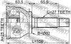 FEBEST 1210011 ШРУС НАРУЖНЫЙ 25x60x27 (HYUNDAI SONATA EF 1999-2001 HYUNDAI SONATA EF 2002- KIA OPTIMA/MAGENTIS 2000
