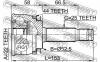 FEBEST 1210ACCA44 ШРУС НАРУЖНЫЙ 22x52.5x25 (HYUNDAI ACCENT/VERNA 2002-) FEBEST