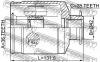 FEBEST 1211-SANFE22RH ШРУС внутренний 36x42x28