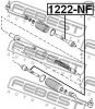 FEBEST 1222-NF Тяга рулевая