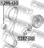 FEBEST 1287-I30 РОЛИК НАТЯЖИТЕЛЯ РЕМНЯ ГРМ
