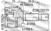 FEBEST 1410ISTA48 ШРУС НАРУЖНЫЙ 35x65x30 (SSANG YONG ISTANA 1995-2003) FEBEST