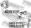 FEBEST 1623-211FR Тяга стабилизатора передн правая MERCEDES E-CLASS 211 4 MATIC 2002-2009 1623-211FR