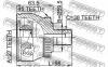 FEBEST 1710011A45 ШРУС НАРУЖНЫЙ 27x59.5x38 (AUDI A4(8D2,B5) 1995-2001 AUDI A6 (4B, C5) 1997-2005 AUDI A8 (4D2, 4D8) 19