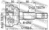 FEBEST 1810002 ШРУС НАРУЖНЫЙ 22x52x33 (OPEL ASTRA G 1998-2005 OPEL VECTRA B  1995-2003) FEBEST