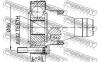 FEBEST 1911X5SHA ШРУС КАРДАННОГО ВАЛА 32x100 (BMW 7 E65/E66 2000-2005 BMW X5 E53 1999-2005) FEBEST