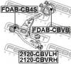 FEBEST 2120-CBVLH Опора шаровая ниж левая 2120-CBVLH