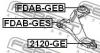 FEBEST 2120-GE Опора шаровая переднего нижнего рычага
