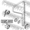 FEBEST 2187-002 Ролик натяжной