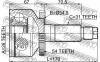 FEBEST 2210-CARNA54 ШРУС наружный 26x54.5x31