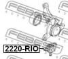 FEBEST 2220-RIO Опора шаровая