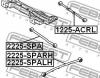 FEBEST 2225SPALH ТЯГА ЗАДНЯЯ ПРОДОЛЬНАЯ ЛЕВАЯ (KIA SHUMA,II/SEPHIA,II/MENTOR,II/SPECTRA 1997-2004 KIA SPECTRA 2000-20