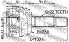 FEBEST 2310010 ШРУС НАРУЖНЫЙ 30x50x22 (AUDI 80 (89, 89Q, 8A, B3) 1986-1991 SEAT CORDOBA (6K2/C2) 1993-1999 SEAT IBI
