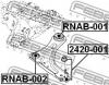 FEBEST 2420-001 Опора шаровая переднего нижнего рычага