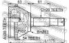 FEBEST 2510BOXA54 ШРУС НАРУЖНЫЙ 39x63x28 (CITROEN JUMPER (244) 2002- FIAT DUCATO (230) 1994-2002 FIAT DUCATO (244) 200