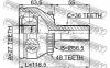 FEBEST 2710XC90 ШРУС НАРУЖНЫЙ 27x58x36 (VOLVO XC90 2003-) FEBEST
