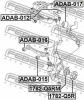 FEBEST ADAB-015 Сайлентблок AUDI A6 AVANT (4F5) 2005-