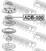 FEBEST ADB-100 Подшипник опоры переднего амортизатора