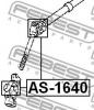 FEBEST AS1640 КРЕСТОВИНА РУЛЕВАЯ 16x40