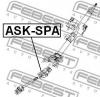 FEBEST ASK-SPA Вал карданный рулевой нижний