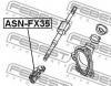 FEBEST ASN-FX35 Вал карданный рулевой нижний